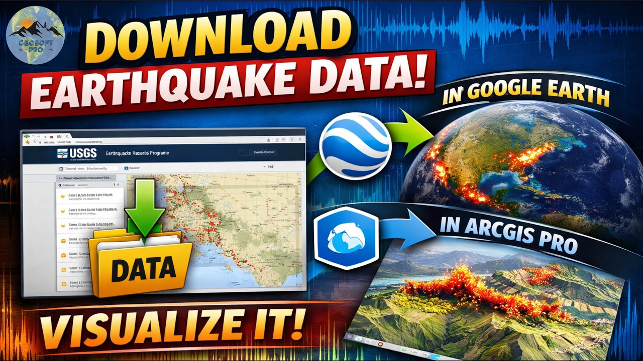 Download Free Earthquake Data From USGS Like a GIS Expert | Earthquake Mapping