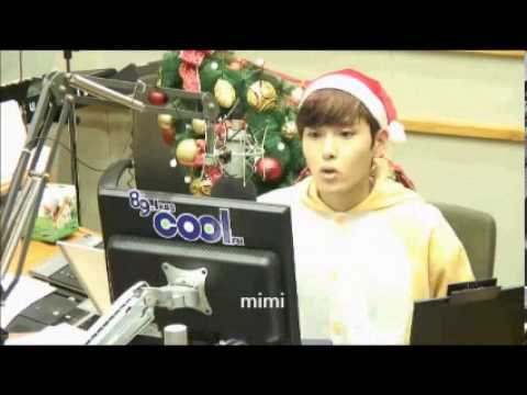 131224 Sukira Cut - Ryeowook spraying his face. cute...
