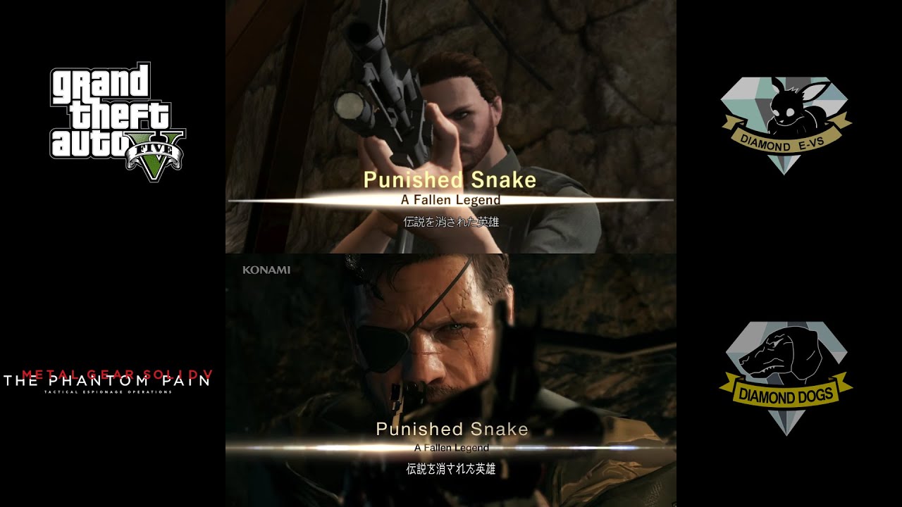 【GTA5再現】MGSV 日本語ver【比較】