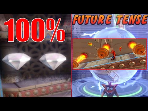 Future Tense - Alle Kisten Edelsteine - 100% Platin Guide Crash Bandicoot 3 Deutsch