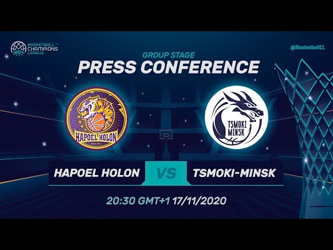 Hapoel Holon v Tsmoki-Minsk - Press Conference | Basketball Champions League 2020/21