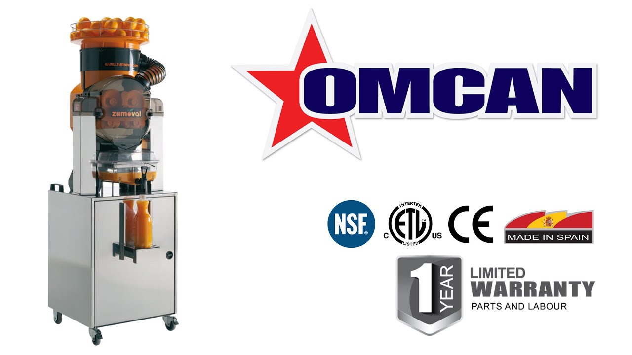 Video thumbnail for Zumoval FastTop Juice Extractor with Auto Feeder, Self-Cleaning System and Juice Level Detector, 45 Fruits per Minute | Trento