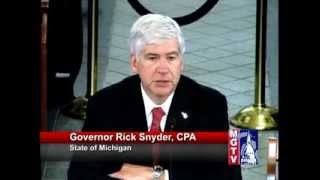 Governor Rick Snyder Presents 2014 Michigan Budget Proposal