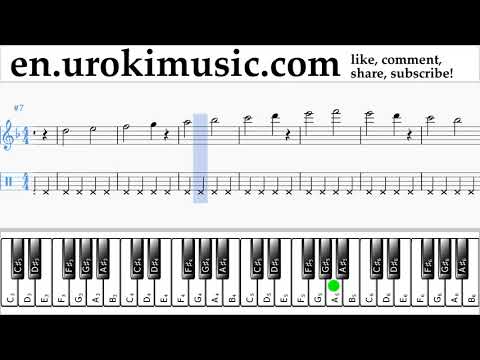 Piano lessons (right hand) Carlos Vives, Sebastian Yatra - Robarte un Beso Sheet Music Tutorial