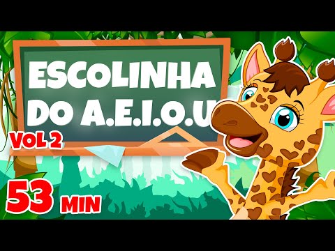 Escolinha do A.E.I.O.U vol 2 - Giramille 53 min | Desenho Animado Musical