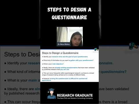 Steps to Design a PhD Research Questionnaire