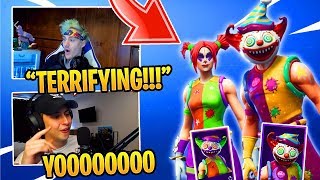 NINJA and CIZZORZ REACT to *NEW* &#39;NITE NITE&#39; AND &#39;PEEKABOO&#39; CLOWN SKINS *EPIC*!!!
