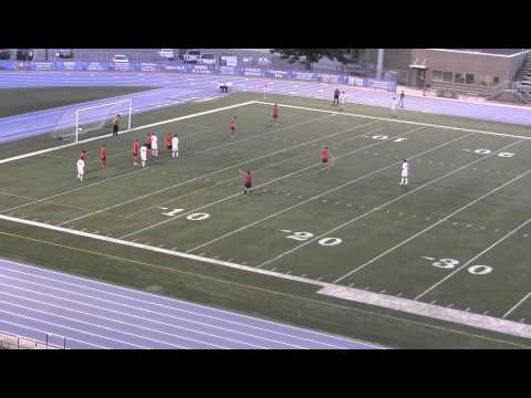 2013-04-30 Vestavia vs. Hoover - Goal 2 of 3 - Yellow Card & Free Kick