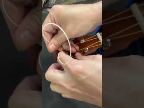 How to string a ukulele using the lock in method! #ukulele #restringtutorial #ukulelerestring