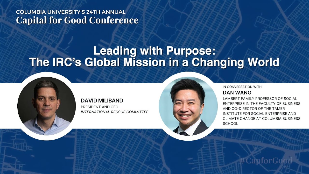 Leading With Purpose: The IRC’s Global Mission in a Changing World