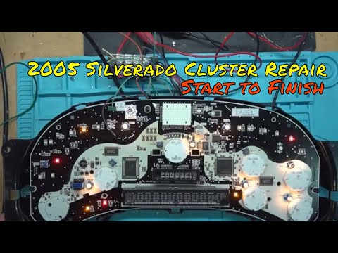 2005 Silverado Instrument Cluster Repair plus Blue LED