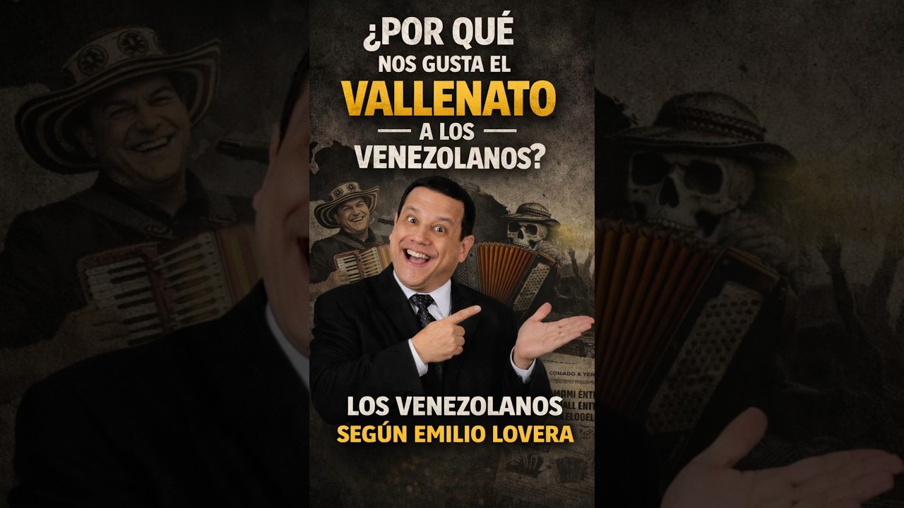 Por qué nos gusta a los ve🇻🇪 el vallenato según Emilio Lovera🤯🤣 #venezuela #humorvenezolano