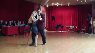 Maxi Copello & Cecilia Vicencio - Tango Demo 1/2 @ Susan's Studio 2017 April 7