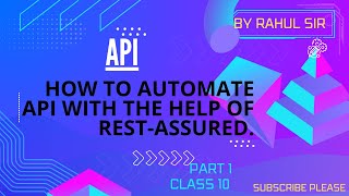 Download the video "How to Automate API With the help of REST-Assured. Part 1"