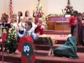 Preschool Christmas Red Velvet And White Tights