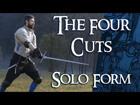 The Four Cuts Longsword Drill - Italian Longsword - HEMA Solo Training