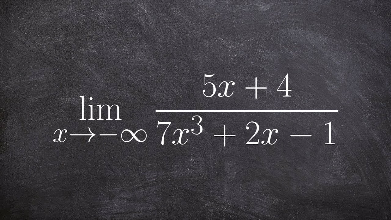 Learn how to evaluate a limit at infinity