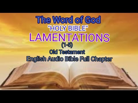 The Holy Book"BIBLE" 25 The Book of LAMENTATIONS (1-5)English Audio Bible Full Chapter Old Testament
