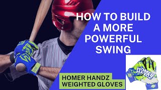 Weighted Batting Gloves for More Powerful Baseball or Softball Swing | Homer Handz