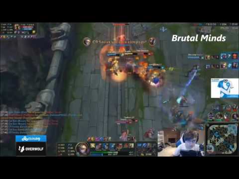 C9 Sneaky - Ezreal QUADRAKILL - Patch 6.13 Ranked