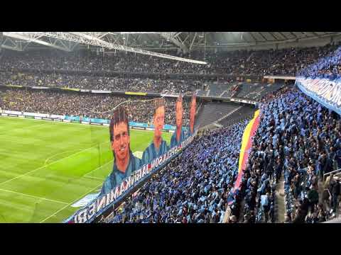 AIK - Djurgårdens IF amazing choreo by both clubs