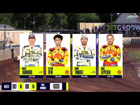 Heat 3 | Oxford vs Birmingham | Rowe Motor Oil Premiership R2 | OXFORD SPEEDWAY TV 2025