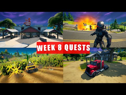 All Week 8 Challenges Guide! (Legendary and Epic Quests) - Fortnite Chapter 2 Season 5