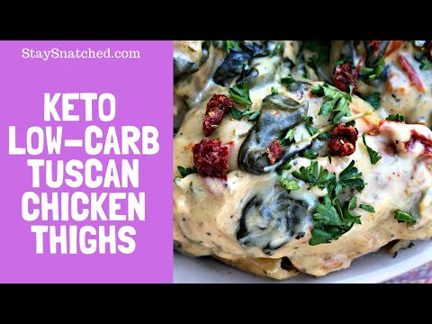 Keto Low Carb Instant Pot Tuscan Chicken Thighs