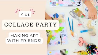 Collage with Kids - Kid Friendly Art Activity - Mixed Media Zine