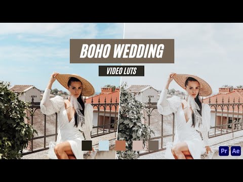 Boho Wedding Video LUT's for Premiere Pro & After Effects and FREE mobile app | 123luts.com
