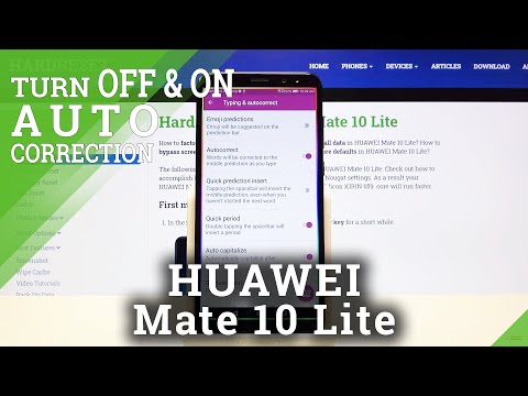 Activate Auto-Correction Feature – Keyboard Settings on HUAWEI Mate 10 Lite