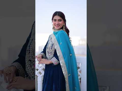 Wine Velvet Embroidered Top Pant Set