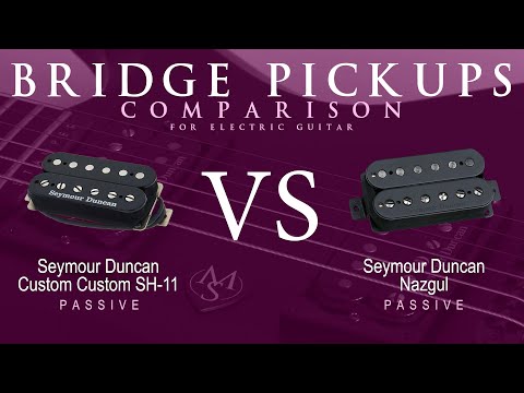 Seymour Duncan CUSTOM CUSTOM SH-11 vs NAZGUL - Passive Bridge Pickup Guitar Tone Comparison Demo
