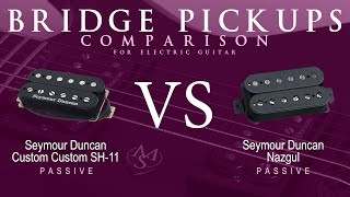 Video thumbnail for Seymour Duncan CUSTOM CUSTOM SH-11 vs NAZGUL - Passive Bridge Pickup Guitar Tone Comparison Demo by Mike Stamper