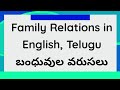 Family Relationship Names In English To Telugu Blood Relations Names In English To Telugu