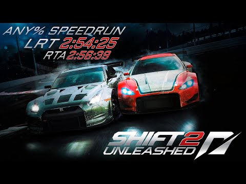 Shift 2 : Unleashed - Any% Speedrun [LRT] 2:54:25 [RTA] 2:56:39