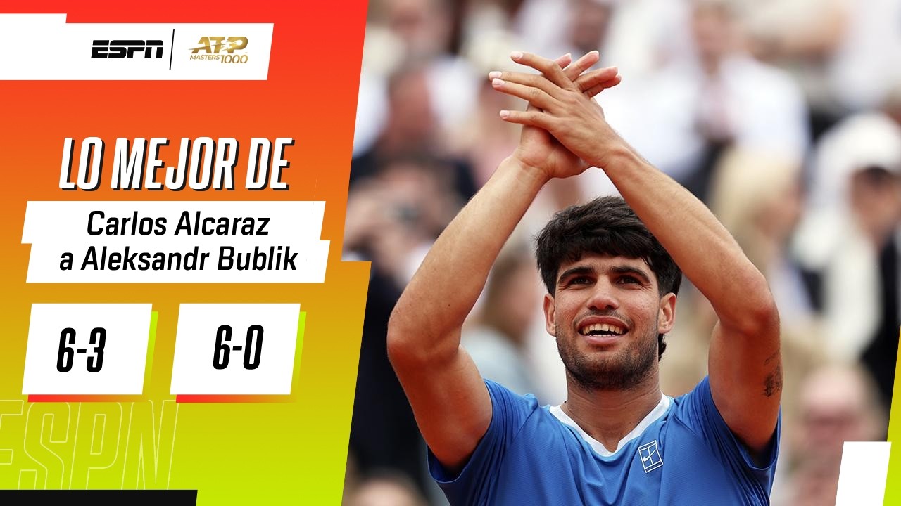 ALCARAZ NO TUVO PIEDAD CON BUBLIK Y SE METIÓ EN LAS SEMIFINALES DE MONTECARLO | RESUMEN
