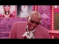 RuPaul laughing hysterically for 20 seconds