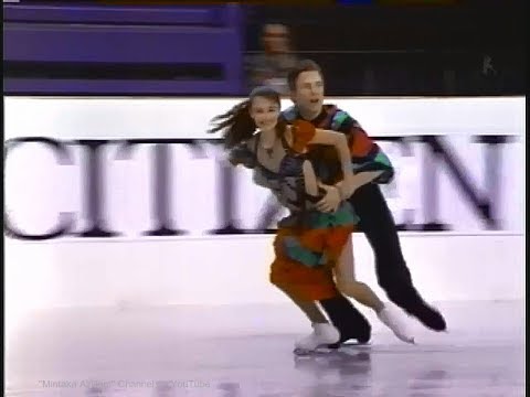 Ekaterina Davydova and  Roman Kostomarov 1995/1996 World Junior (Brisbane)