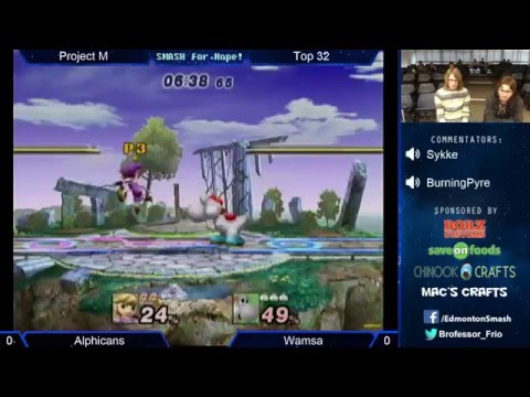 Alphicans(Toon Link, Fox) vs Wamsa(Yoshi) - PM Top 32 Round 2 - Smash For Hope