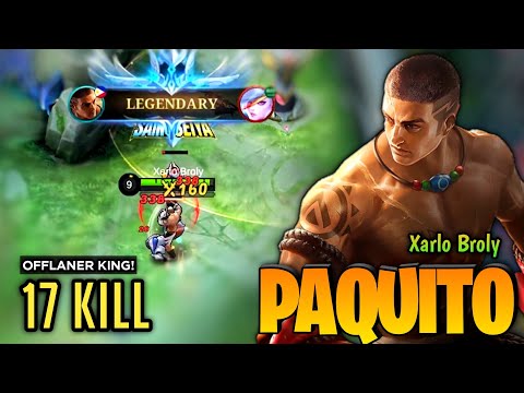 BRUTAL DMG! Paquito Best Build 2023 [ Paquito Top Global Gameplay ] Xarlo Broly - Mobile Legends