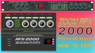 Video thumbnail for Zoom Rfx 2000 Delay Patch Making #audiosoundteach by Audio Sound Teach