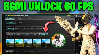 BGMI Unlock 60 FPS In Any Device 😍 || How To Unlock 60 FPS In Bgmi 😎