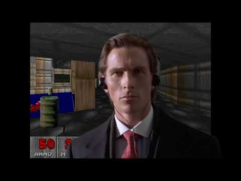 American psycho walking in doom
