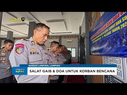 POLDA LAMPUNG RAYAKAN HUT KE-75 POLAIRUD DIISI DENGAN DOA UNTUK KORBAN BENCANA