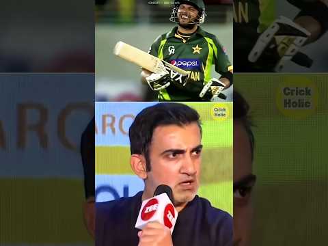 Gautam Gambhir Angry on Fight With Sahid Afridi 😡#cricket