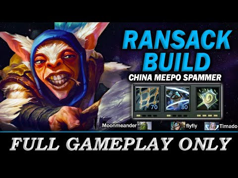 China Meepo Spammer with Ransack Build - Full Gameplay Meepo #235