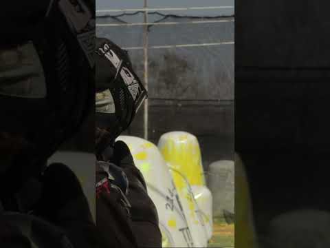 Shooting paintballs!