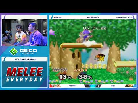 Shine 2018 SSBM - PudgyPanda (Ice Climbers) Vs. Kaeon (Fox) Smash Melee R2 Pools