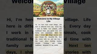 Welcome to My Village Life | English #VillageLife #VillageEnglish #MyVillage #LearnEnglish #Shorts